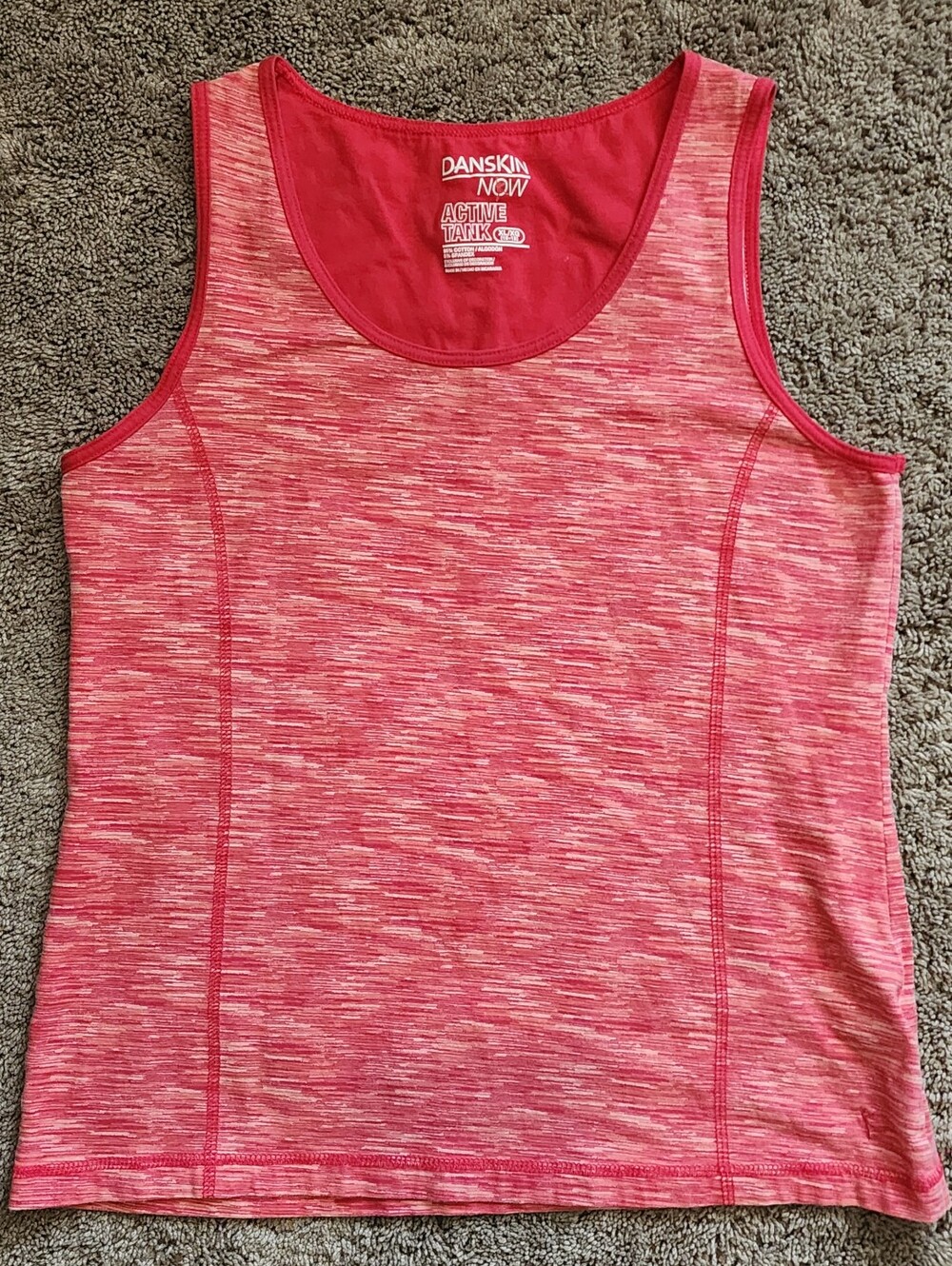 Danskin Now Womens XL (16/18) Pink Active Tank Top, In Great Shape